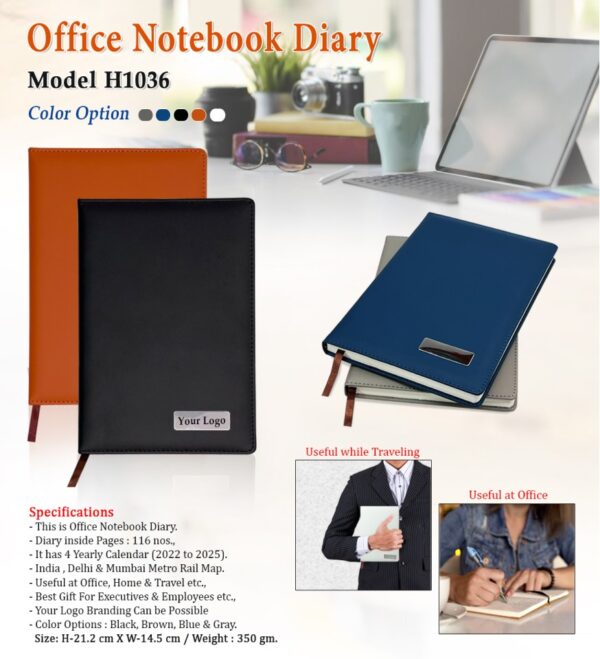 Office Notebook Diary – Model H1036